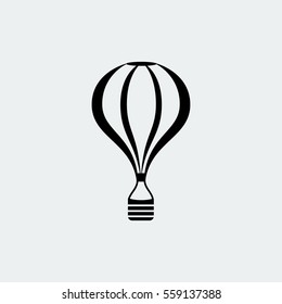The air balloon icon, vector best flat icon, EPS