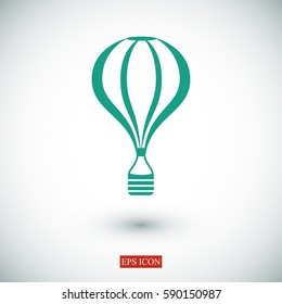 The air balloon icon, vector best flat icon, EPS