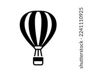 air balloon icon vector design template in white background