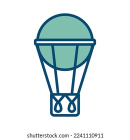 air balloon icon vector design template in white background