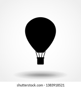 Air balloon icon, vector illustration. Flat design style. vector air balloon icon illustration isolated on white background, graphic design vector symbols. Eps10