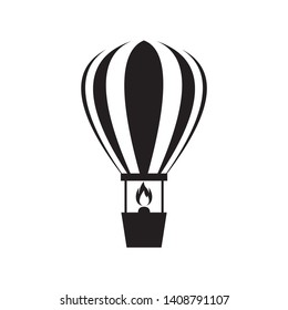 Air balloon icon, vector illustration. Flat design style. 