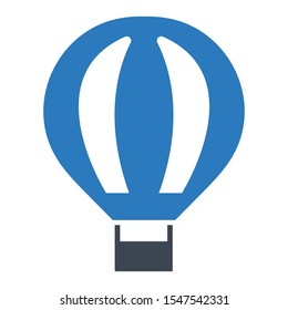 Air balloon icon, vector illustration
