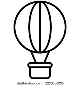 Air Balloon icon vector image. Can also be used for web apps, mobile apps and print media.