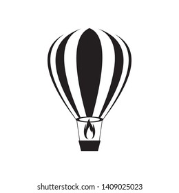 air balloon icon vector logo template 