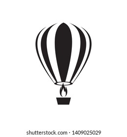 air balloon icon vector logo template 