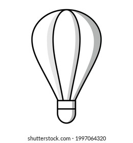 Air Balloon Icon Vector On Trendy Design.