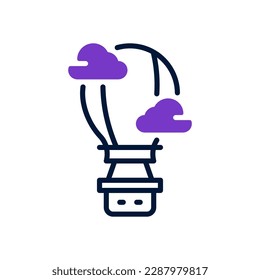 air balloon icon for your website, mobile, presentation, and logo design.