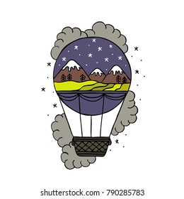 air balloon illustration