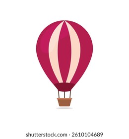 Air balloon illustration icon template flat design