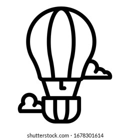 Air balloon innovation icon. Outline air balloon innovation vector icon for web design isolated on white background