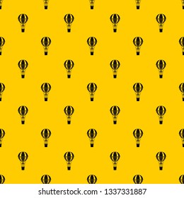 Air balloon journey pattern seamless vector repeat geometric yellow for any design