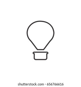 Air balloon line icon