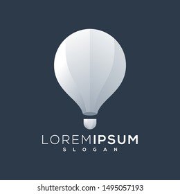 air balloon logo icon ready to use