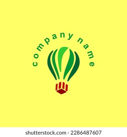 Air Balloon Logo. Suitable for businesses in various fields of business, especially the delivery of goods.