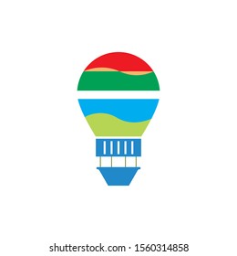 air balloon logo template design
