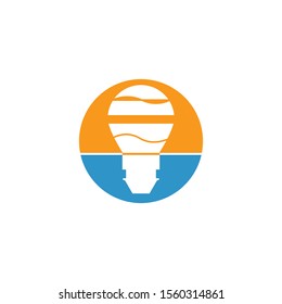 air balloon logo template design