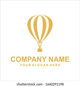 air balloon logo vector design