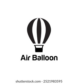 Air Balloon Logo Vector Simple Templates
