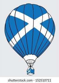 air balloon scottish flag