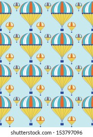 air balloon seamless pattern design. vector illustration