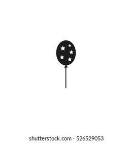 air balloon with stars icon vector illustration, can be used for web and mobile design