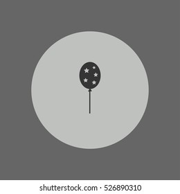 air balloon with stars icon vector illustration, can be used for web and mobile design
