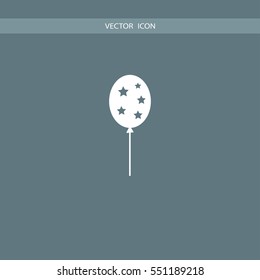 air balloon with stars icon vector illustration, can be used for web and mobile design