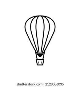 Air balloon symbol vector sign isolated for graphic and web design.