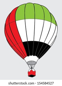 air balloon United Arab Emirates  flag