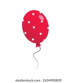 air balloon vector cartoon illustration on the white background.