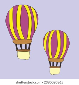 Air balloon vector design that is suitable for use as an element in your design