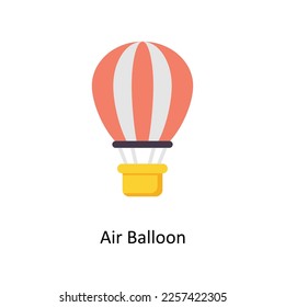 Air Balloon  vector Flat Icons. Simple stock illustration stock illustration