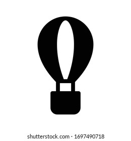 air balloon vector glyph flat icon 
