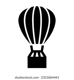 Air Balloon Vector Glyph Icon For Personal And Commercial Use.

