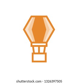Air balloon vector icon