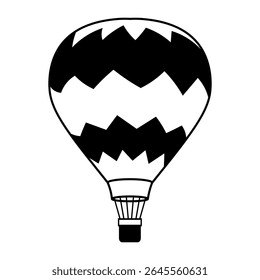 Air balloon vector icon. aerostat illustration sign. Ballon logo. Air balloon web icon.