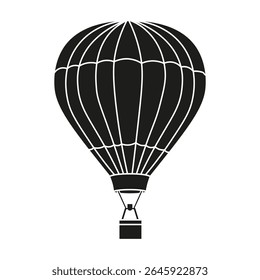 Ícone de vetor de balão de ar. sinal de ilustração aerostat. Logotipo do Ballon. Ícone da web de balão de ar.