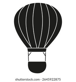 Ícone de vetor de balão de ar. sinal de ilustração aerostat. Logotipo do Ballon. Ícone da web de balão de ar.