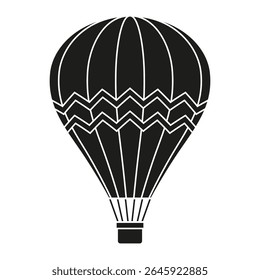 Ícone de vetor de balão de ar. sinal de ilustração aerostat. Logotipo do Ballon. Ícone da web de balão de ar.