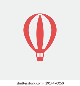 air balloon vector icon flying