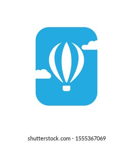 air balloon vector icon illustration design template