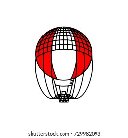 Air balloon vector illustration