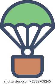 air balloon vector illustration isolated on a transparent background. color vector icons for concept or web graphics.
