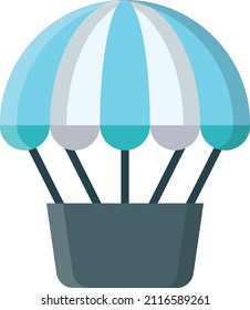 air balloon Vector illustration on a transparent background.Premium quality symmbols.Vector line flat icon for concept and graphic design.

