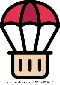 ilustración del vector de globo de aire sobre un fondo transparente. Símbolos de calidad premium. Icono vector glifos para concepto y diseño gráfico.