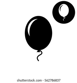 Air Balloon  - white vector icon