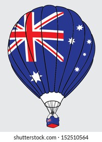 air balloone australian flag