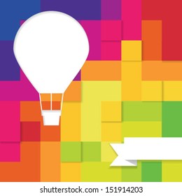 Air balloons background