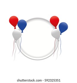 Air balloons decorative icon vector illustration graphic design